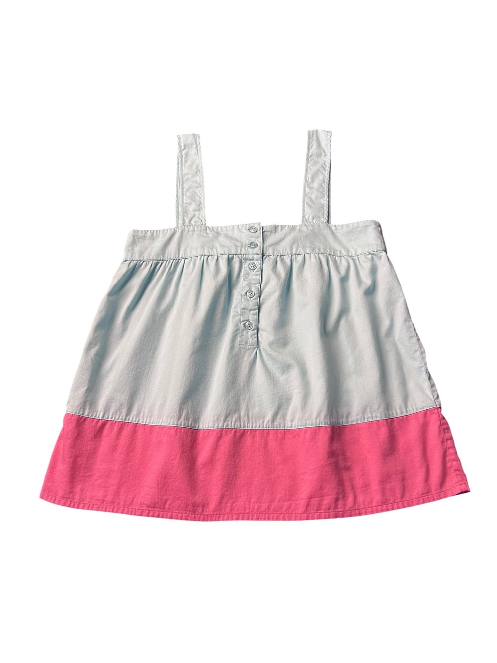 LAKE Women’s Two-Tone Pink and Light BlueTank Top Sleepwear Size Small